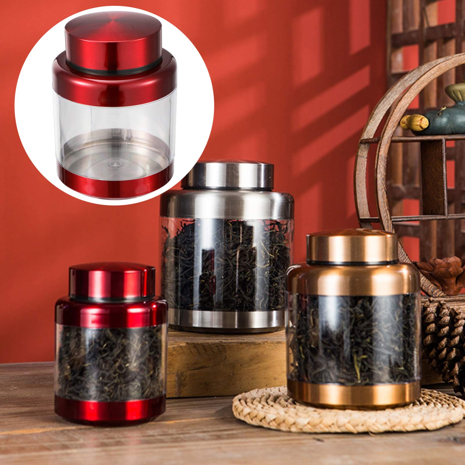 Airtight Food Storage Containers - Transparent Sealed Jars for Coffee Beans, Honey & Dry Foods | Kitchen Pantry Organization & Meal Prep
