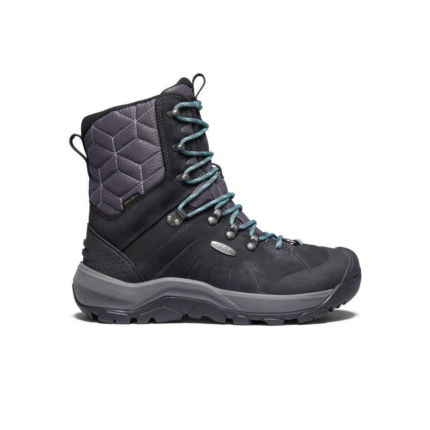 Women's Revel IV High Polar Waterproof Winter Boots - Black/North Atlantic | Insulated Snow Boots for Hiking, Ice Fishing & Cold Weather Outdoor Activities