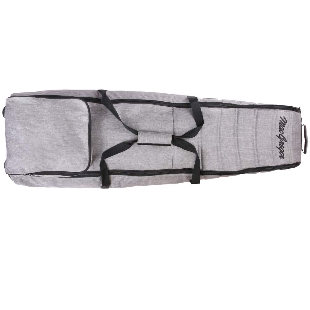 MacGregor Golf Deluxe Padded Travel Cover with Wheels - Heather Grey - Protective Golf Bag Case for Air Travel & Storage - Durable Golf Club Carrier for Tournaments & Vacations