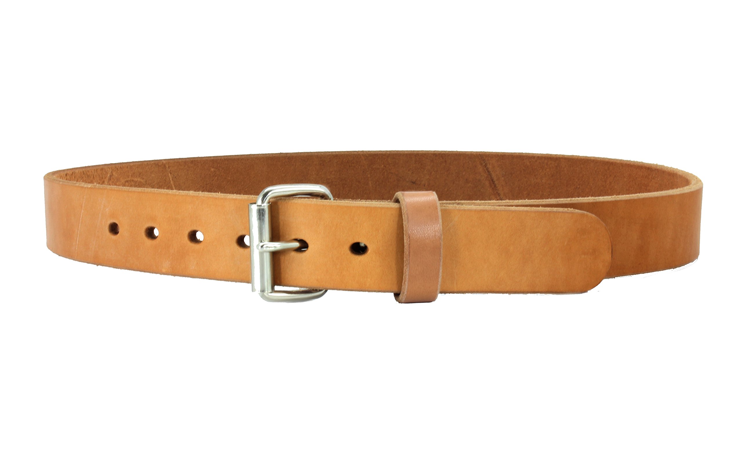 Daltech Force® Roughcut® Concealed Carry CCW Gun Belt - 15-17 oz Full Grain Natural Leather Belt for Men | Durable & Comfortable EDC Belt for Firearm Enthusiasts & Everyday Wear