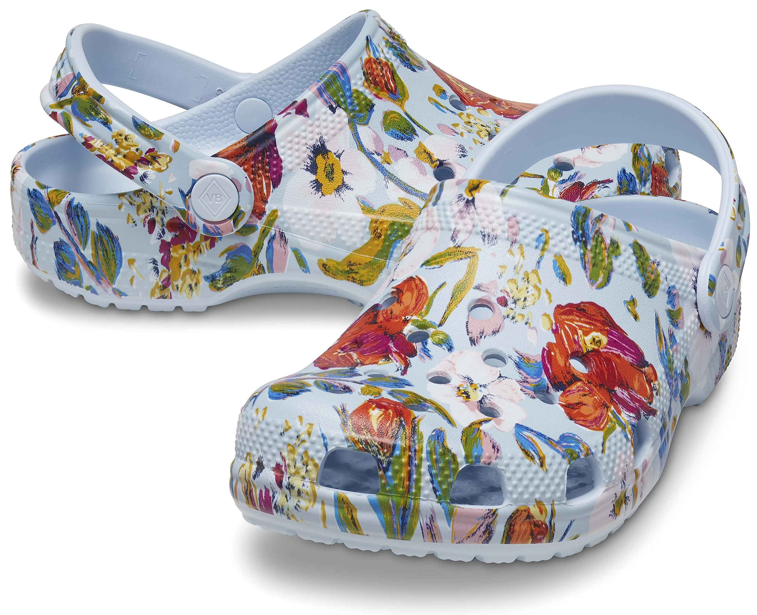 Crocs Unisex-Child Vera Bradley Classic Clog | Waterproof Comfort Shoes for Kids | Perfect for Beach, Pool, and Outdoor Play