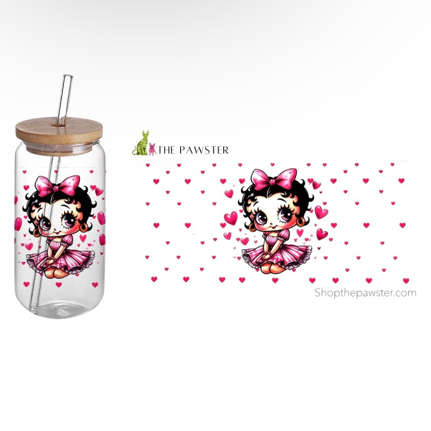Betty Boop 16oz Cup Wrap - Vintage Cartoon Character Insulated Sleeve for Coffee Mugs & Tumblers - Perfect for Office, Travel & Home Use