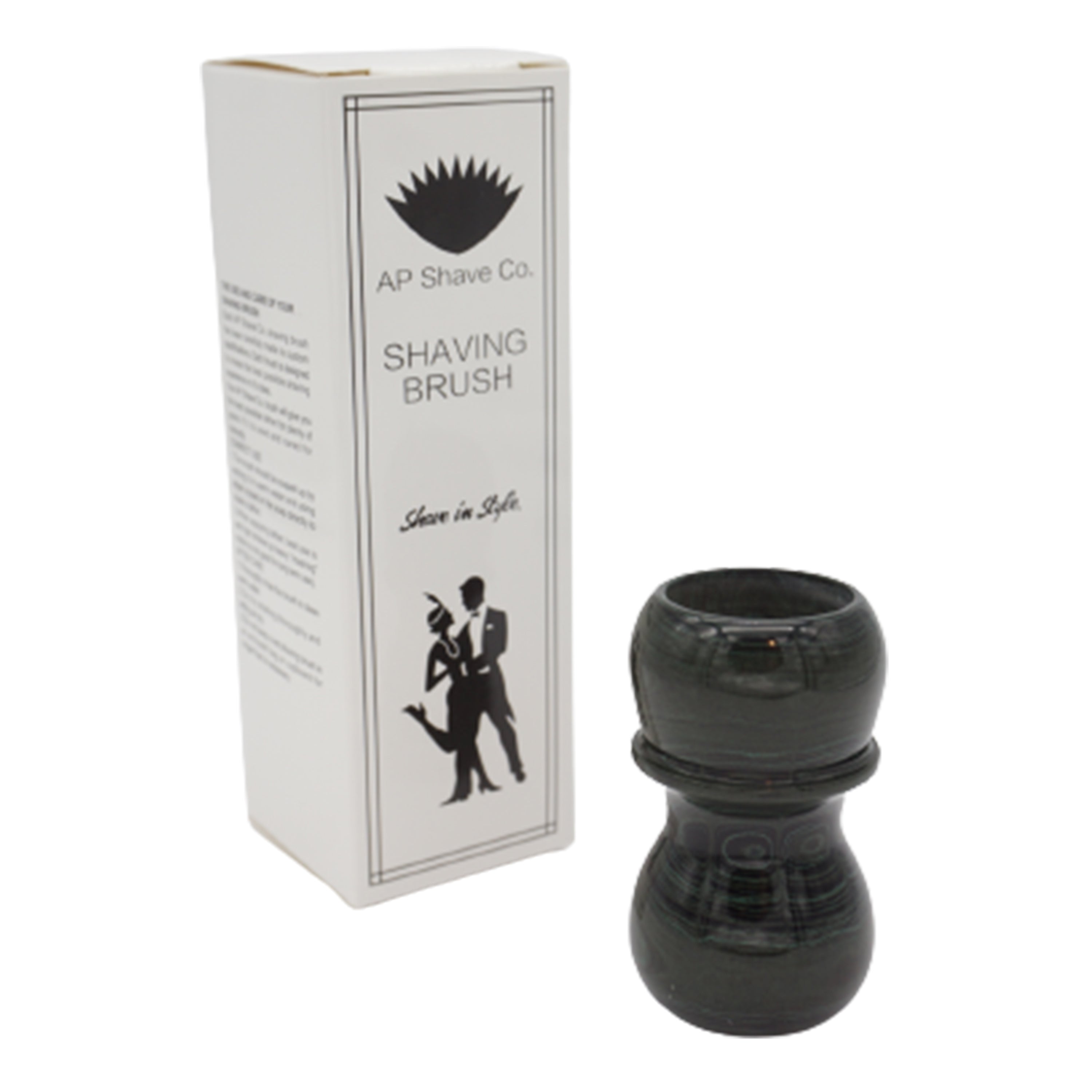 Premium Jaguar Ebonite Handcrafted Shaving Brush Handle - Fits 24mm & 26mm Knots - Perfect for Wet Shaving & Grooming Gifts for Men