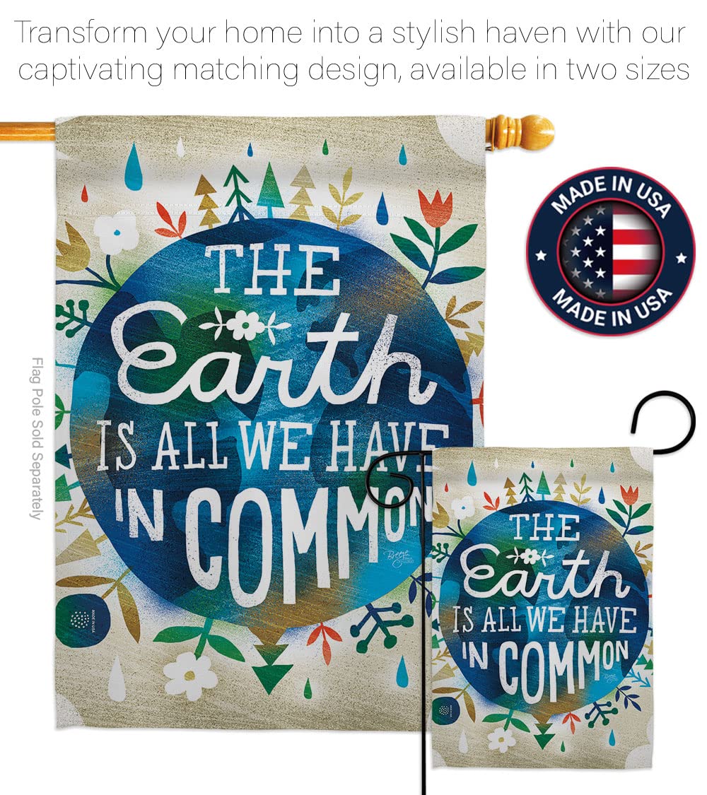 Eco-Friendly Garden Flag Set - Double-Sided Yard Decor for Peace & Nature Lovers | Made in USA