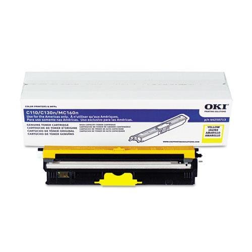 OKIDATA 44250713 Yellow Toner Cartridge - 2500 Page Yield | High-Quality Replacement for Laser Printers | Perfect for Office & Home Printing Needs