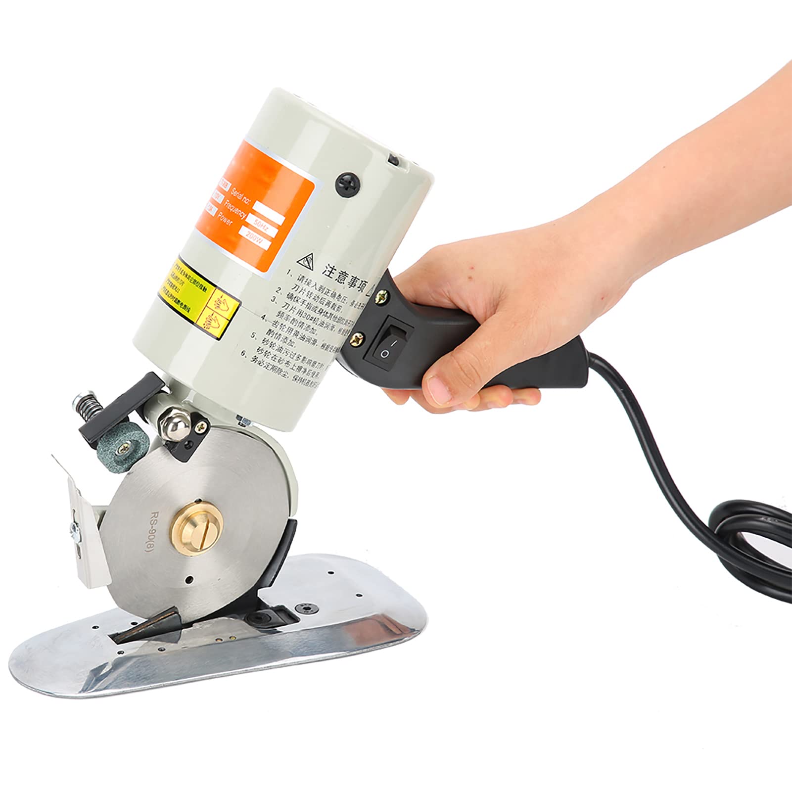 Walfront Electric Fabric Cutting Machine with Alloy Steel Blade - 3.54 Inch Cutting Width, US Plug (110V) | Perfect for Quilting, Sewing, DIY Crafts & Upholstery Projects