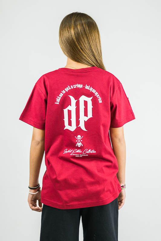 Unisex Kids Short Sleeve T-Shirt - Two Fathers Design 357 - Red | Comfortable Cotton Tee for Daily Wear, Family Outings & Pride Events