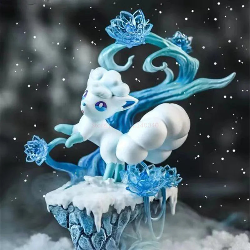 Pokemon Alolan Vulpix Figure - Cute Anime Collectible Figurine for Display, Gifts & Pokemon Fans | Perfect for Home Decor, Office Desk & Anime Collections