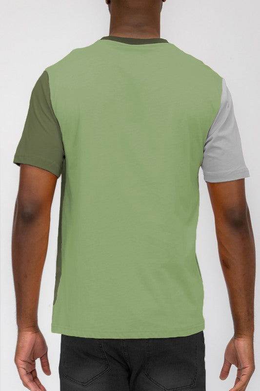 Weiv Vertical Color Block T-Shirt for Men & Women - Stylish Casual Tee for Everyday Wear, Street Fashion, and Outfits
