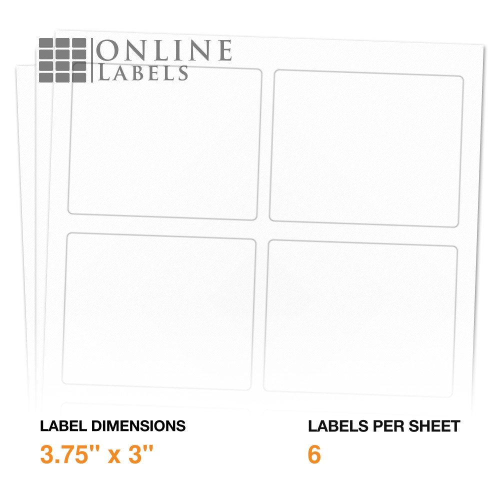600 Beer Bottle Labels - 3.75