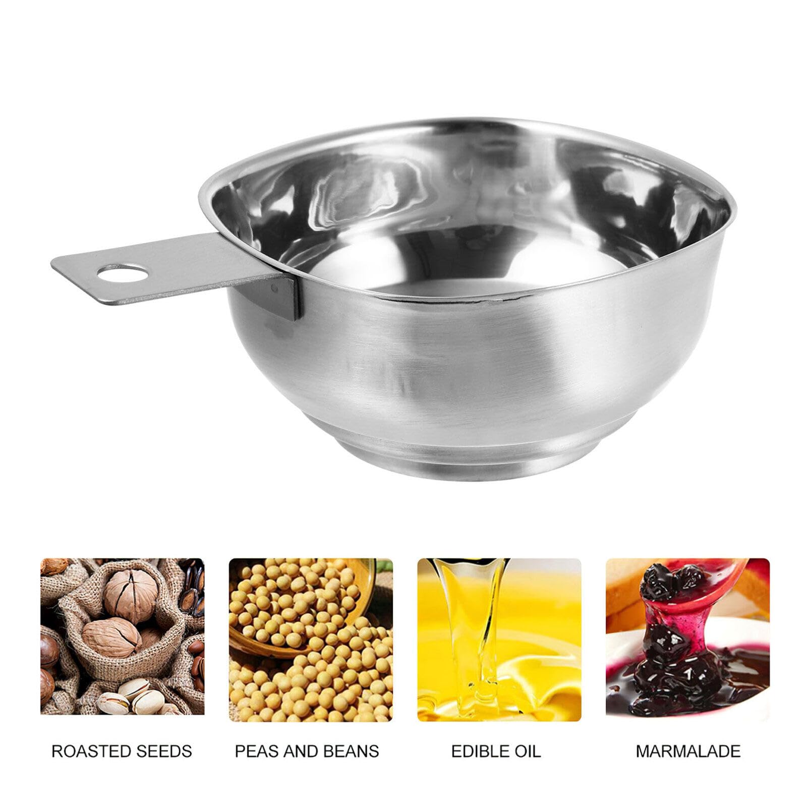 Stainless Steel Wide Mouth Canning Funnel for Mason Jars & Bottles - Hemoton Large Food Filling Funnel (Silver) - Perfect for Home Canning, Preserving, and DIY Kitchen Projects