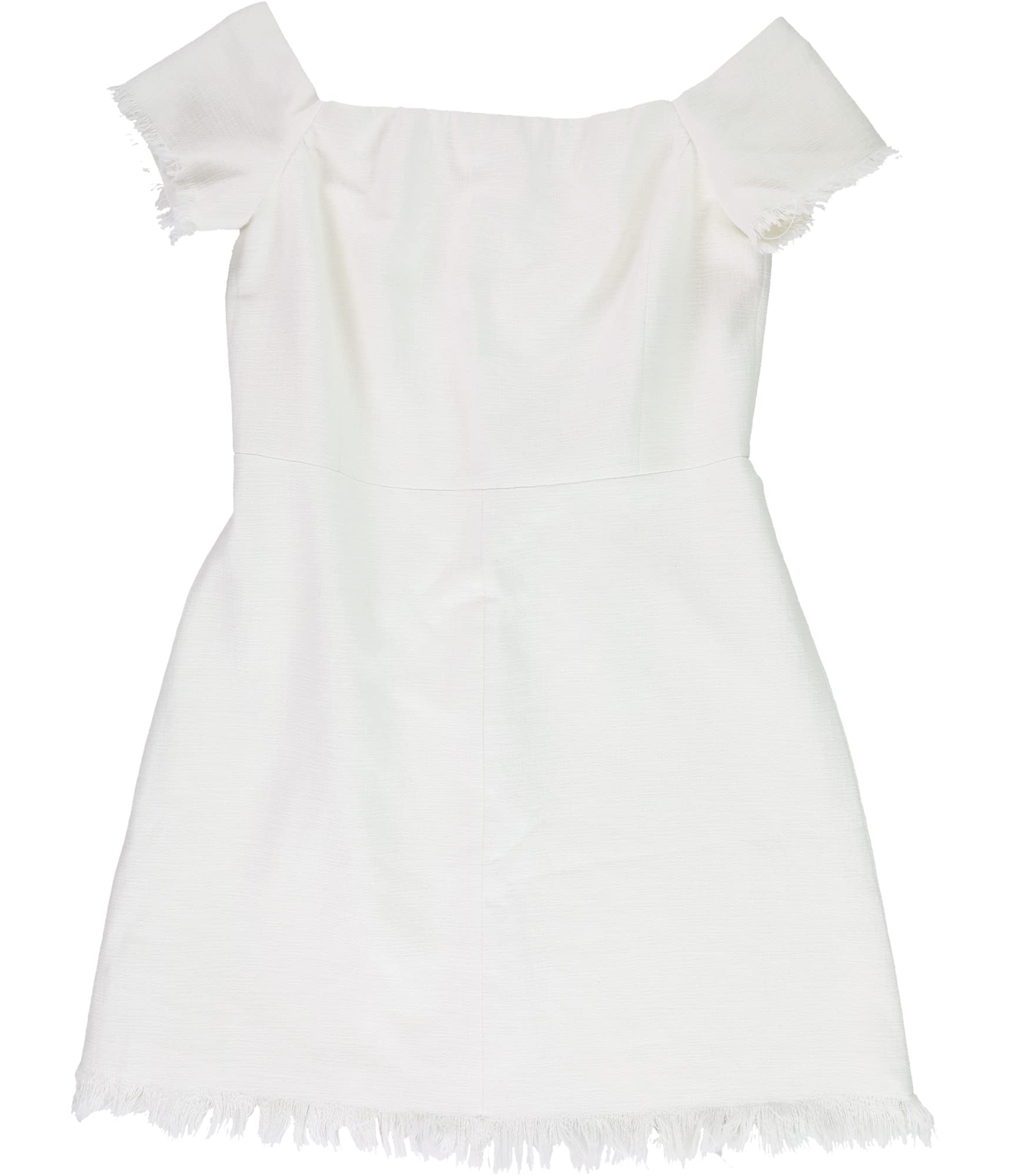 Rebecca Taylor Women's Slub Suiting Sheath Dress - White Size 8 | Elegant Office Wear & Cocktail Party Dress for Professional Women