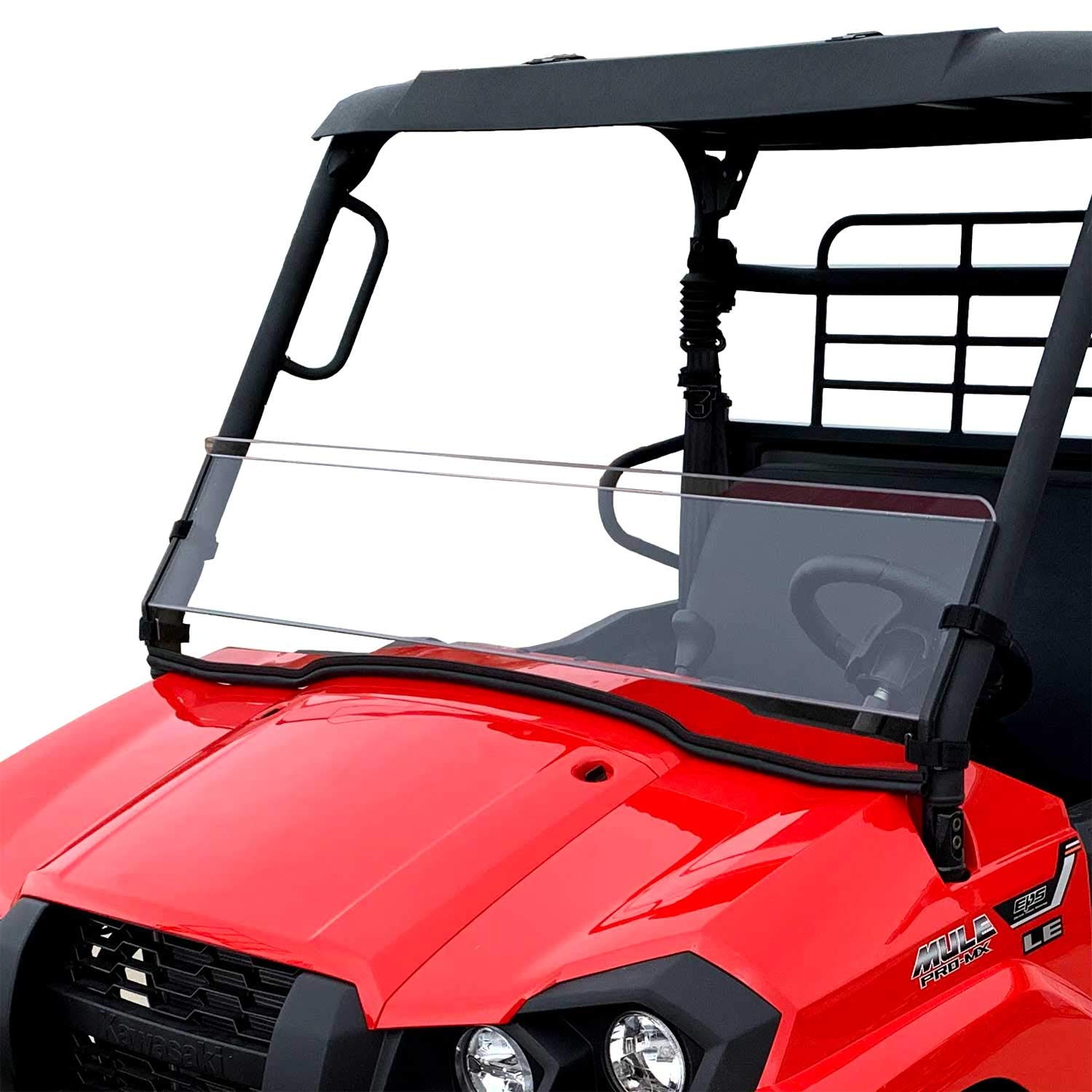Kawasaki Mule Pro MX Windshield - Scratch Resistant Lexan MR10 with Hard Coat | Easy Installation & Removal | Made in USA | Perfect for Off-Roading, Hunting & Farm Work