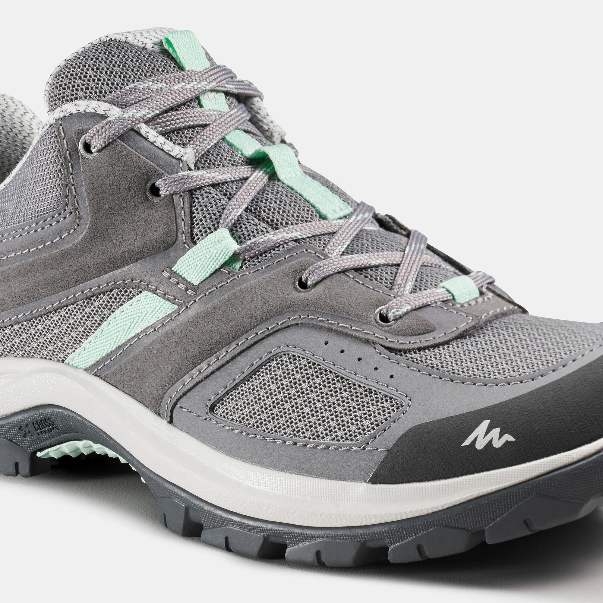 Quechua Women's MH100 Waterproof Hiking Shoes - Lightweight & Comfortable Trail Running Shoes for Outdoor Adventures, Trekking, and Camping