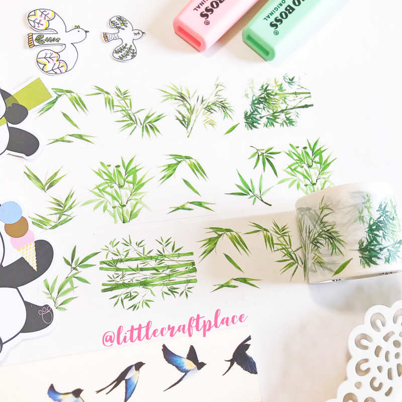 Decorative Bamboo Washi Tape for Scrapbooking, Journaling & DIY Crafts - Eco-Friendly Japanese Paper Tape for Gift Wrapping, Bullet Journals & Home Decor
