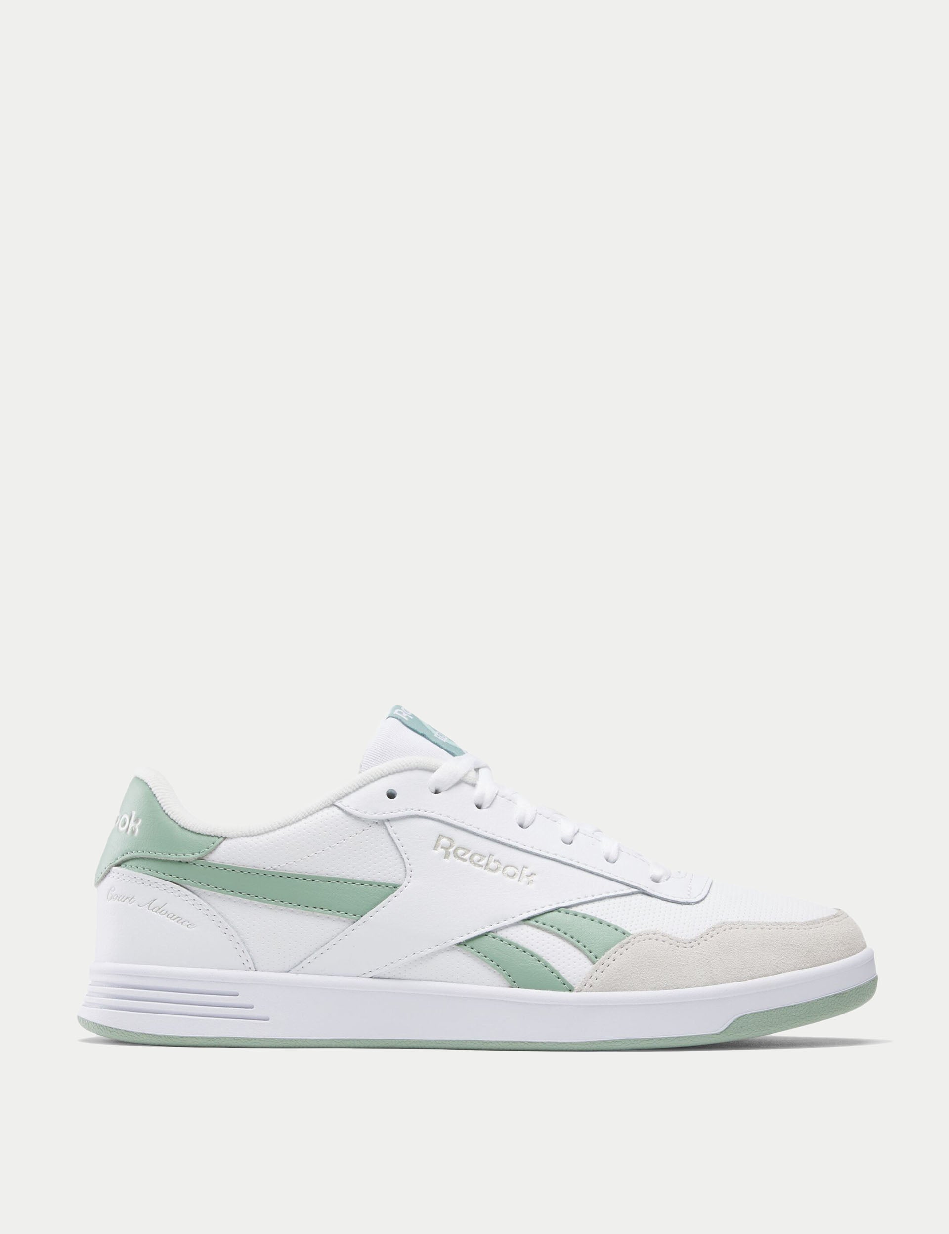Court Advance Shoes for Men & Women - White/Hybrid Green/Barely Grey - Lightweight Tennis & Pickleball Shoes for Court Sports & Casual Wear