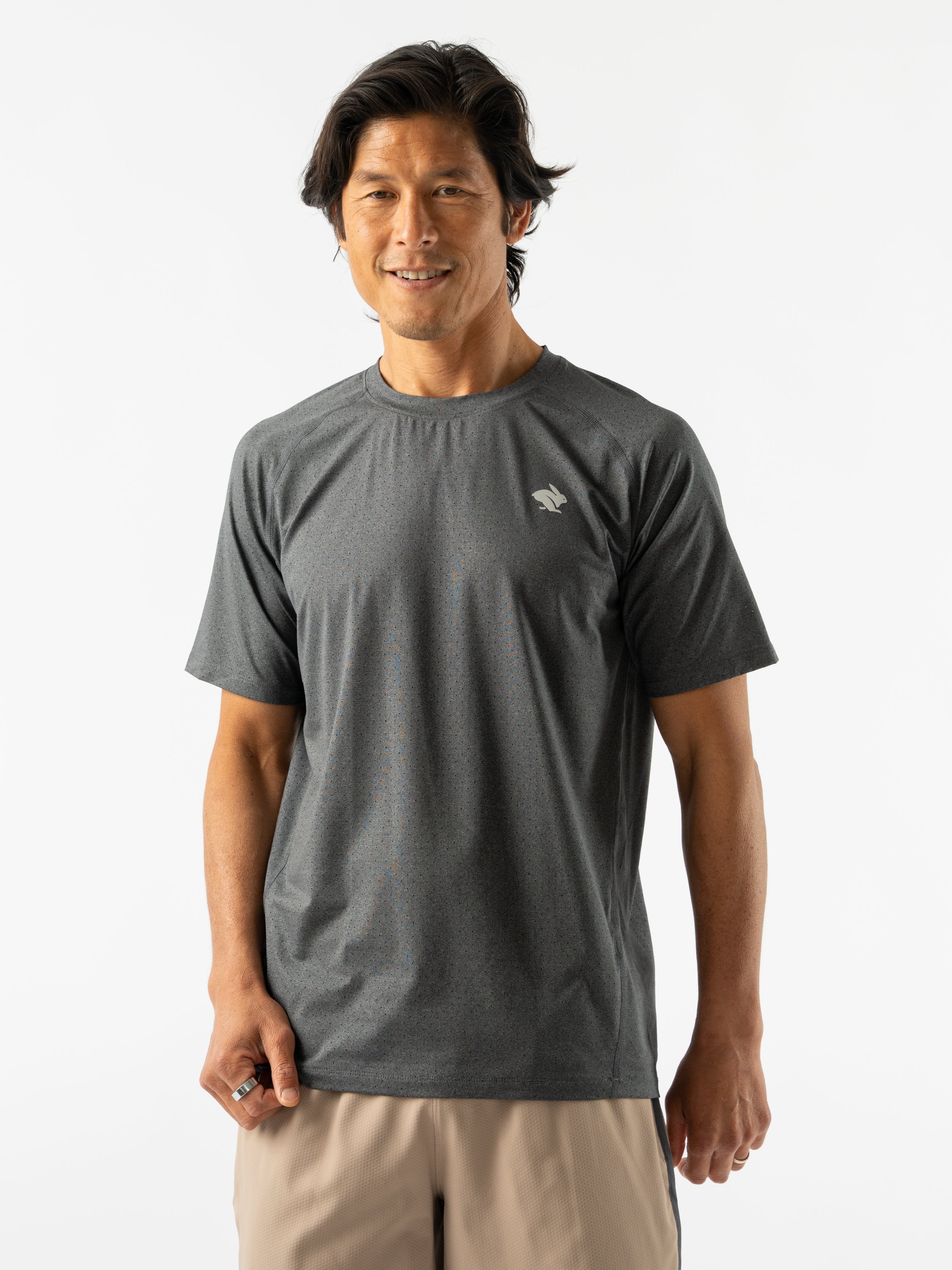 Men's Easy Tee Performance Ice Short Sleeve Shirt - Moisture Wicking, Breathable & Lightweight for Gym, Running & Outdoor Activities