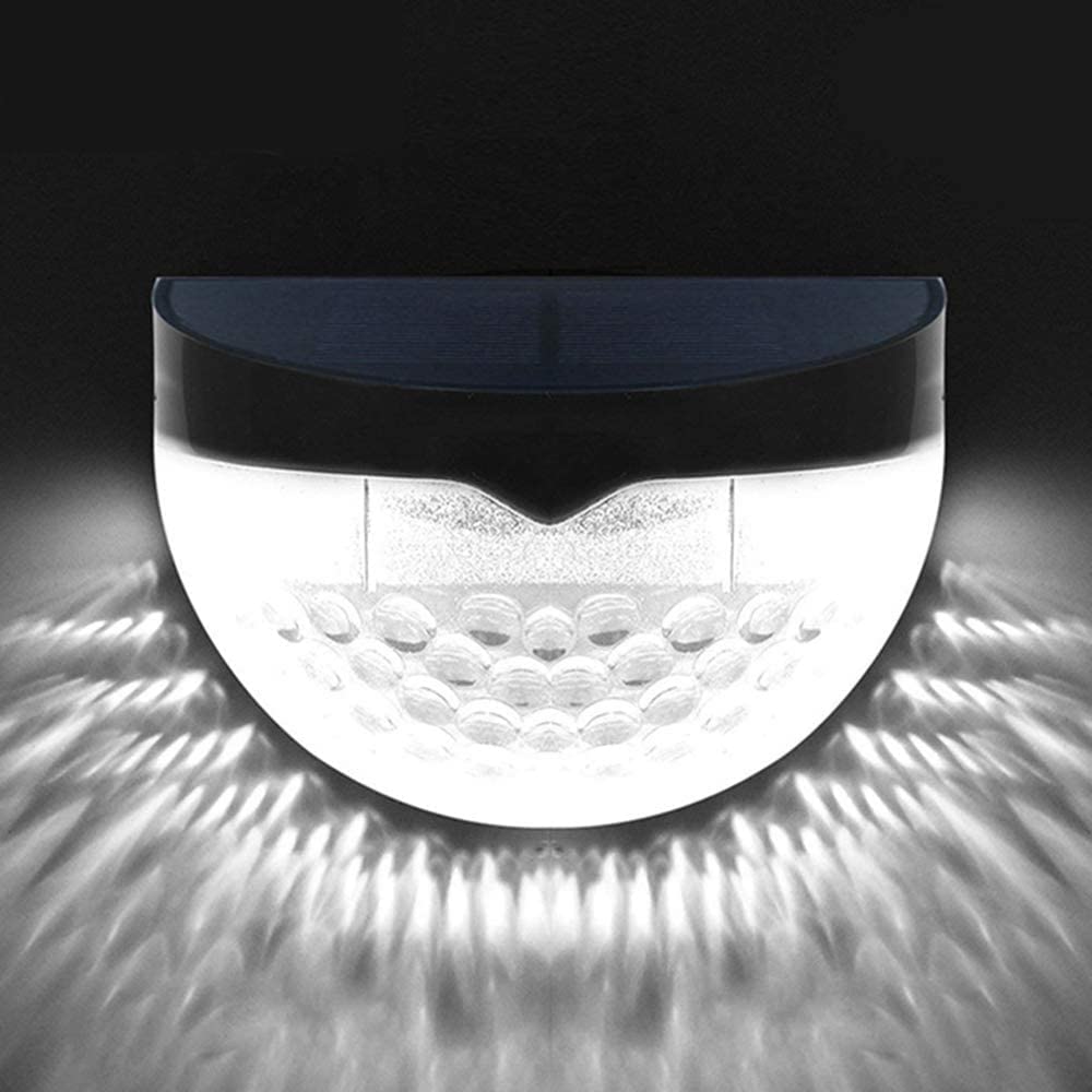 2 Pack Solar Fence Lights - Waterproof LED Outdoor Solar Lights for Garden, Patio, Pathway & Yard Decor - Wireless Solar Powered Landscape Lighting for Fence Posts, Walkways & Backyard Ambience