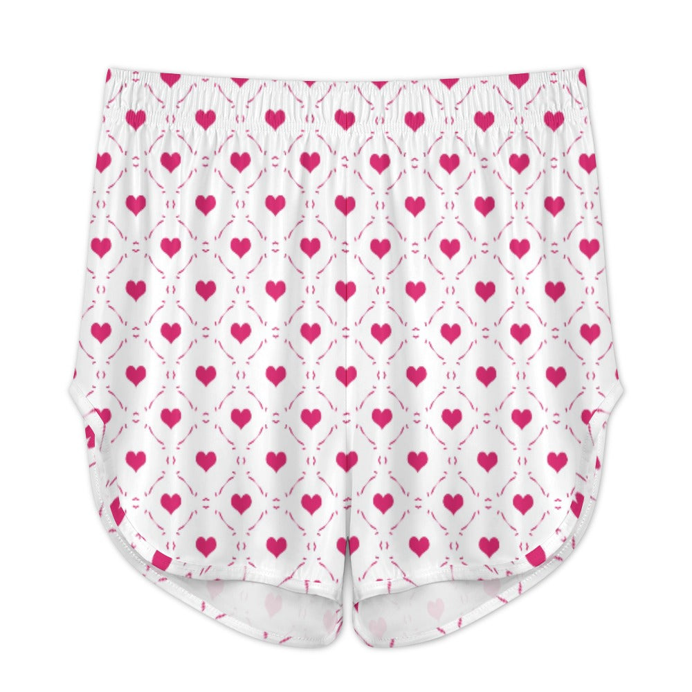 Little Pink Hearts Strap Pajama Set - Soft Cotton Sleepwear for Women & Girls, Valentine's Day Gift, Cute Loungewear for Sleepovers & Relaxing at Home