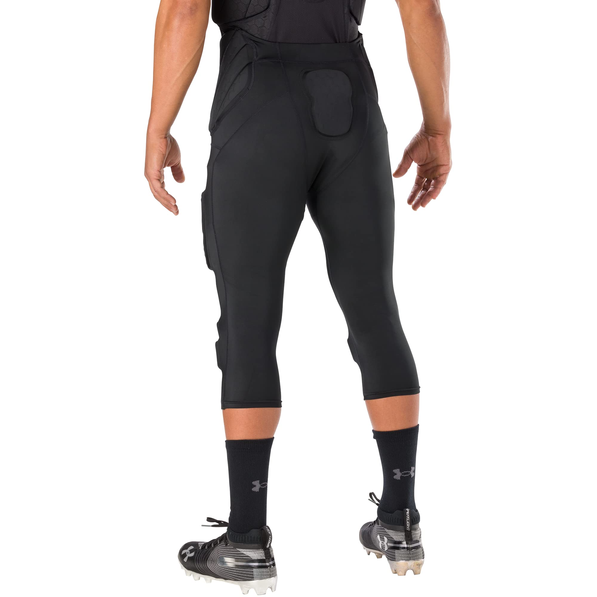 Under Armour Men's Integrated Football Pants - Compression Base Layer for Training & Games - Moisture-Wicking, 4-Way Stretch, Breathable Performance Pants for Football, Soccer & Workouts