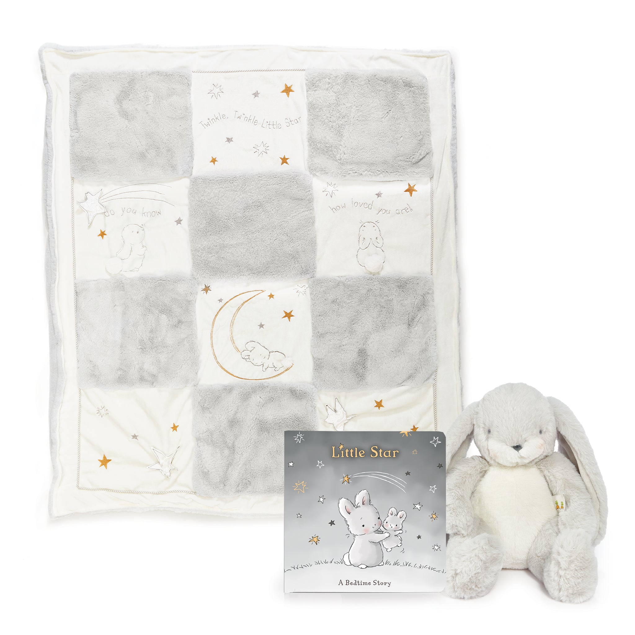 Little Star Quilt Heirloom Gift Set - Handmade Baby Blanket & Keepsake Bundle for Newborns, Christening & Family Heirlooms - Perfect for Nurseries, Baby Showers & Special Occasions