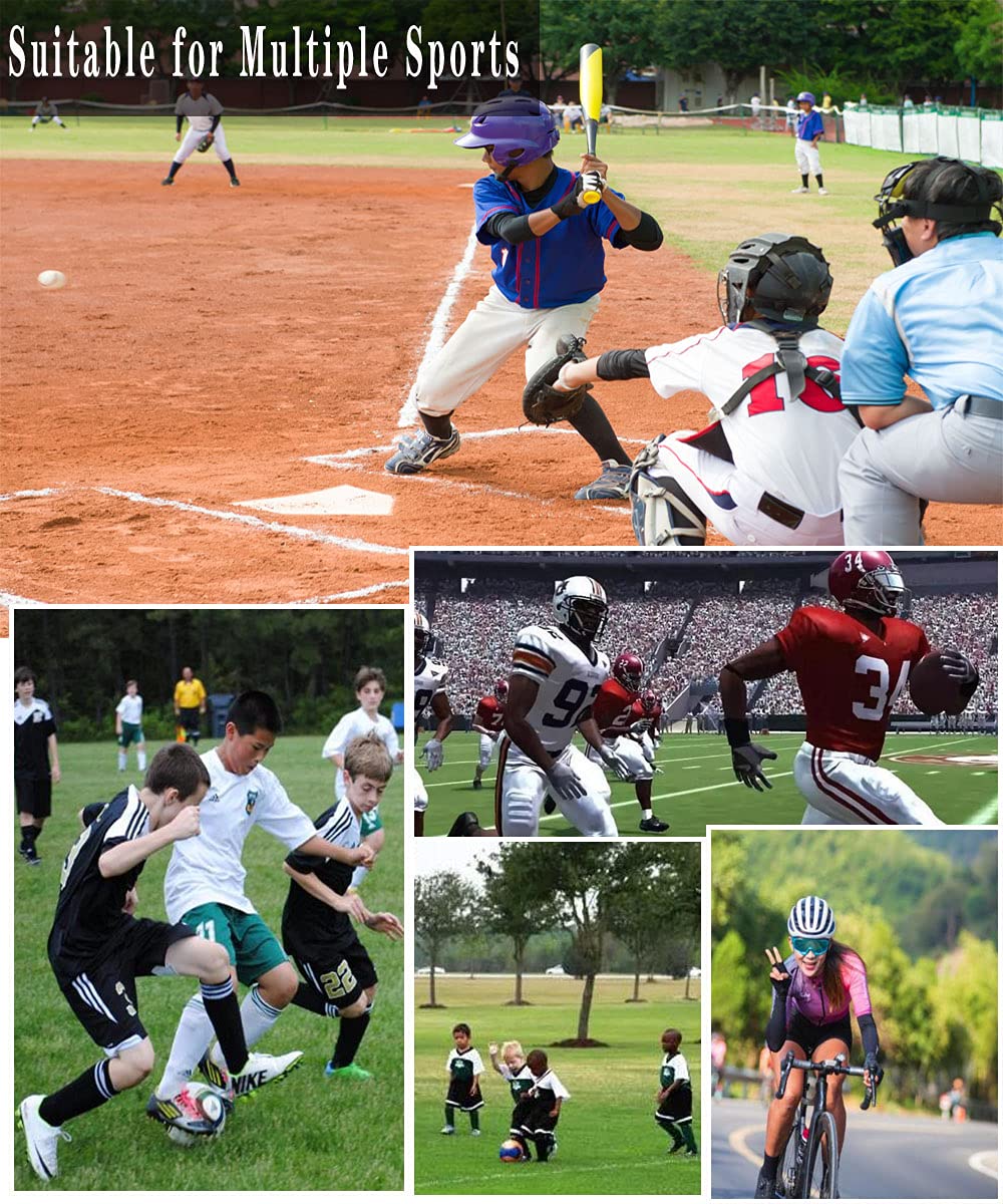 Baseball Socks 3 Pairs for Kids Youth & Adults (4-20 Years) - Team Sports Athletic Socks with Cushion for Baseball, Softball & Soccer - Perfect for Games, Practice & Training