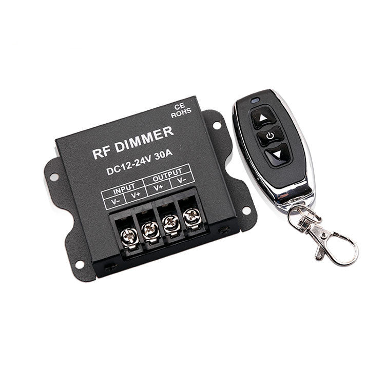 Heavy Duty High Power Single Color LED Dimmer RF Remote Controller for SMD5050 3528 LED Strips - Perfect for Home Lighting, DIY Projects, and Commercial Use