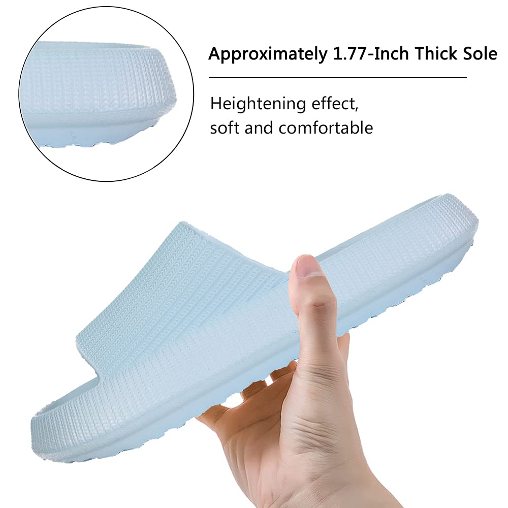 Cloud Slippers for Women and Men - Ultra Soft Pillow Slippers with Non-Slip Sole | Comfortable Shower Slides & Bathroom Sandals | Perfect for Home, Spa, and Relaxation