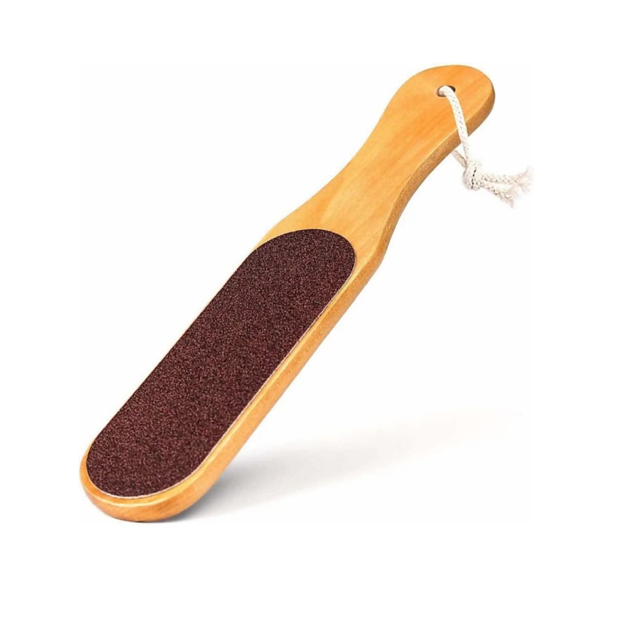 Double Sided Wooden Foot Scrubber - Callus & Dead Skin Remover for Pedicure - Perfect for Home Spa, Bath & Shower Exfoliation