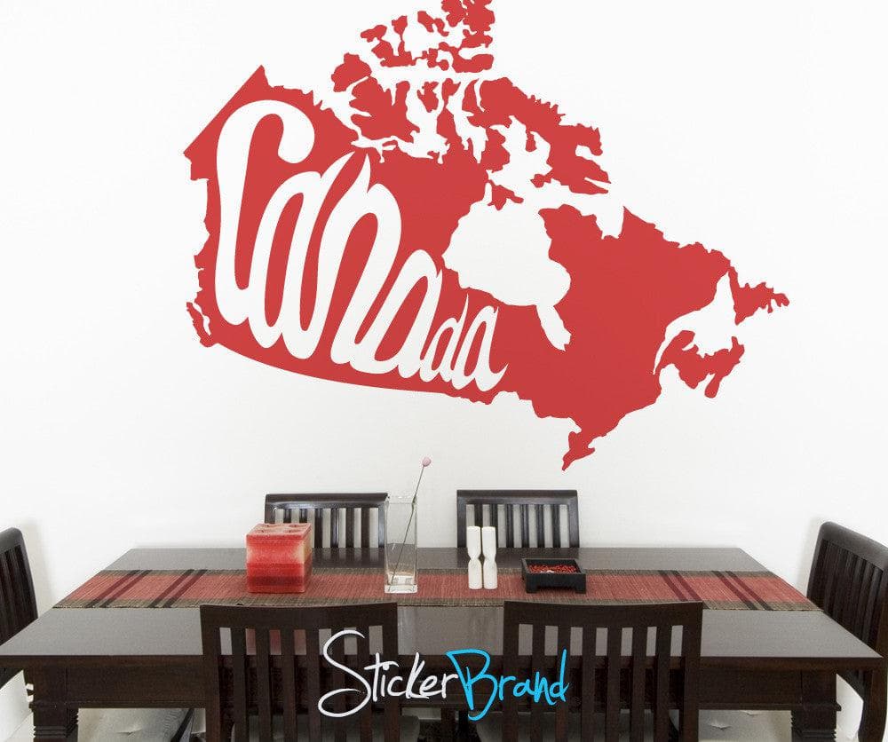 Vinyl Wall Decal Sticker - Removable Home Decor for Living Room, Bedroom, Nursery - Canada Inspired Design #OS_MB199 - Perfect for DIY Home Improvement & Interior Design Projects