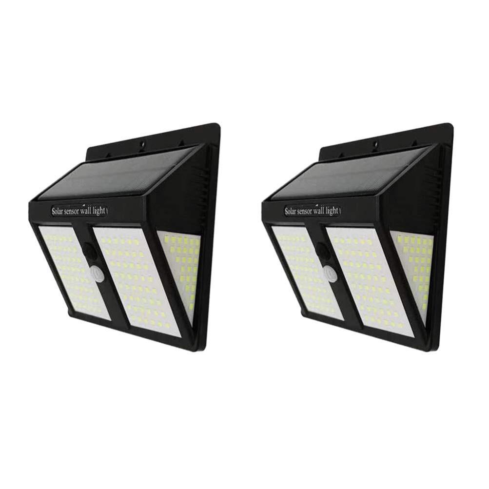OSALADI 2-Pack Waterproof Solar LED Motion Sensor Lights - Outdoor Wall Mount Garden Lighting with 4-Sided Detection for Driveway, Yard, Pathway & Patio Security