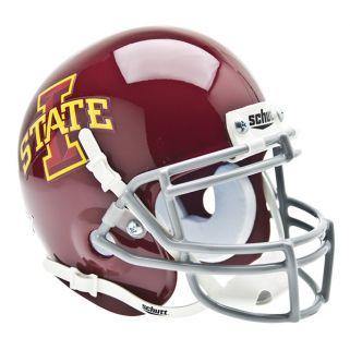 Iowa State Cyclones College Football Collectible Mini Helmet with Display Stand - Perfect for Fans, Memorabilia Collectors, and Home Office Decor