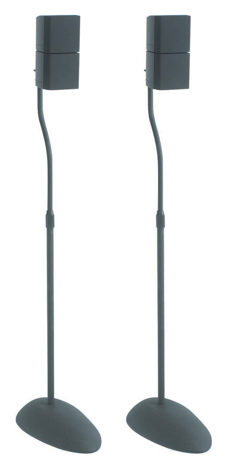 SANUS Adjustable Speaker Stands for Home Theater - Sturdy Tear Drop Base Holds Speakers up to 4lbs - 13