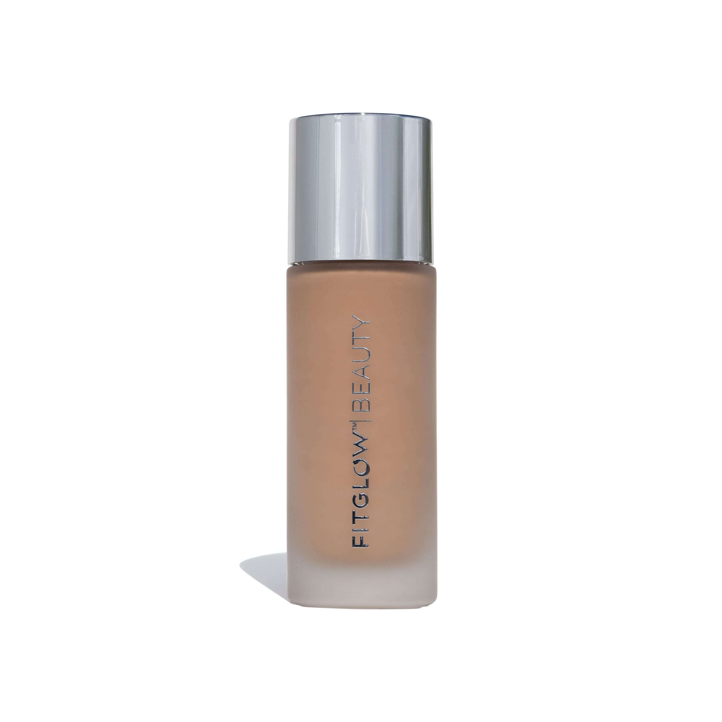 Fitglow Beauty Vegan Natural Foundation with Photo-Filtering Effect - Clean Cruelty-Free Makeup (Shade F4.5 Tan Neutral, Soft Olive Undertones) | Perfect for Daily Wear & Flawless Photo-Ready Looks