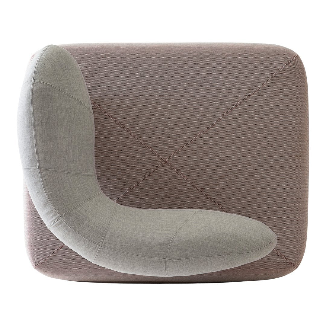 Konno Chat Chair - Modern Lounge Chairs with Softline Fabric for Living Room, Bedroom & Office - Comfortable Seating for Relaxing, Reading or Socializing