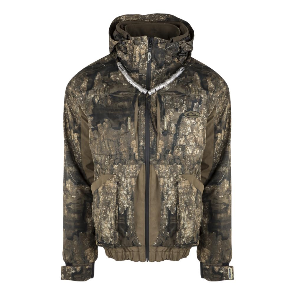 DRAKE Refuge 3.0 3-in-1 Waterproof Hunting Jacket - Lightweight Camo Jacket for Men with Hood - Ideal for Hunting, Fishing & Outdoor Adventures