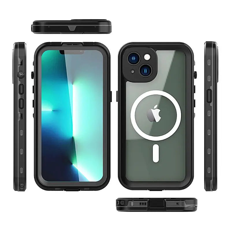 Waterproof iPhone Cases for Apple iPhone 7/8/X/11/12/13/14 Pro Max - Shockproof & Dustproof Protective Cover for Swimming, Hiking & Outdoor Activities