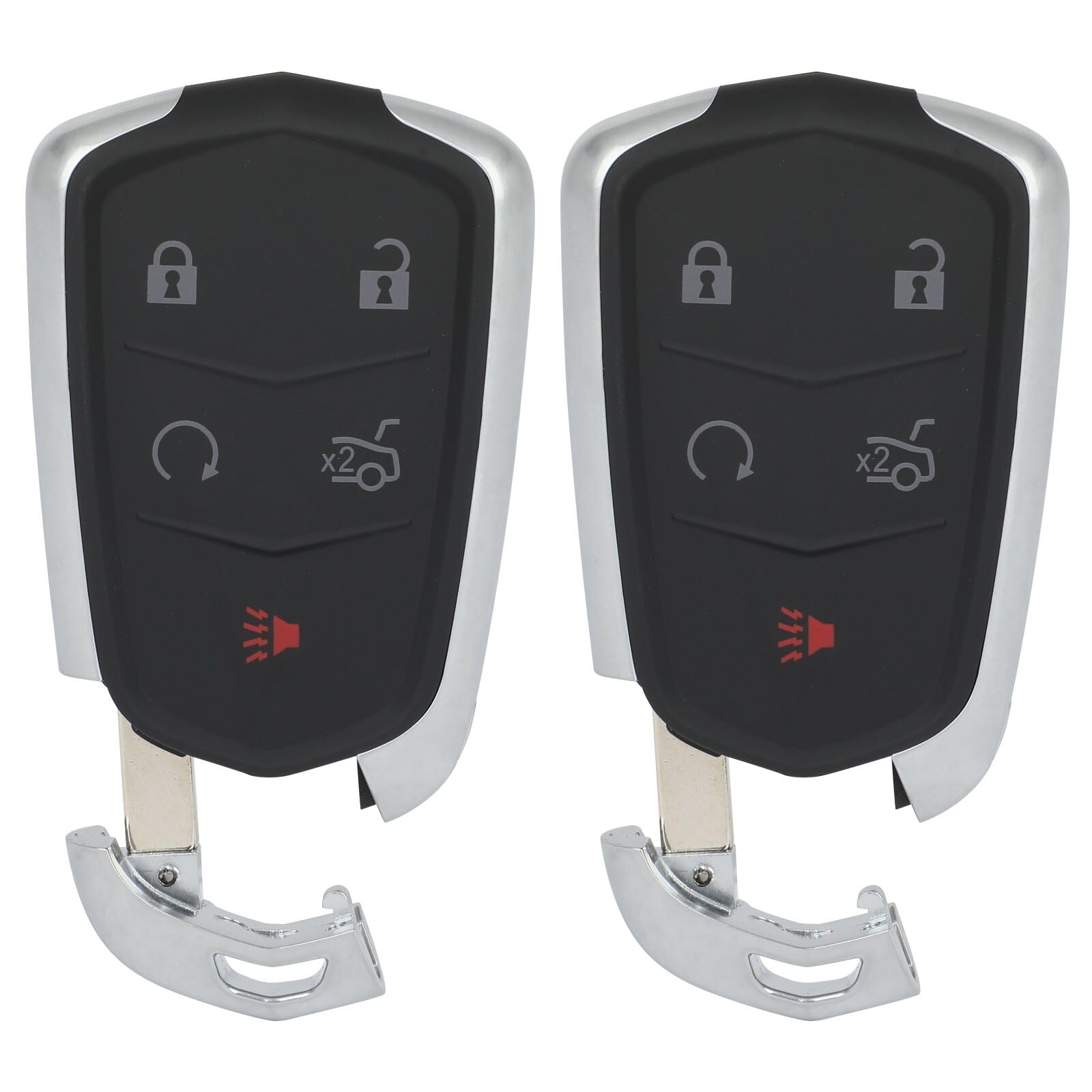 SCITOO 2 Pack Replacement Key Fob Remote for Cadillac ATS ATS-V CT6 CT6 Plug-in CTS CTS-V XTS (2016-2020) 433MHz HYQ2EB - Perfect for Key Replacement & Spare Car Accessories