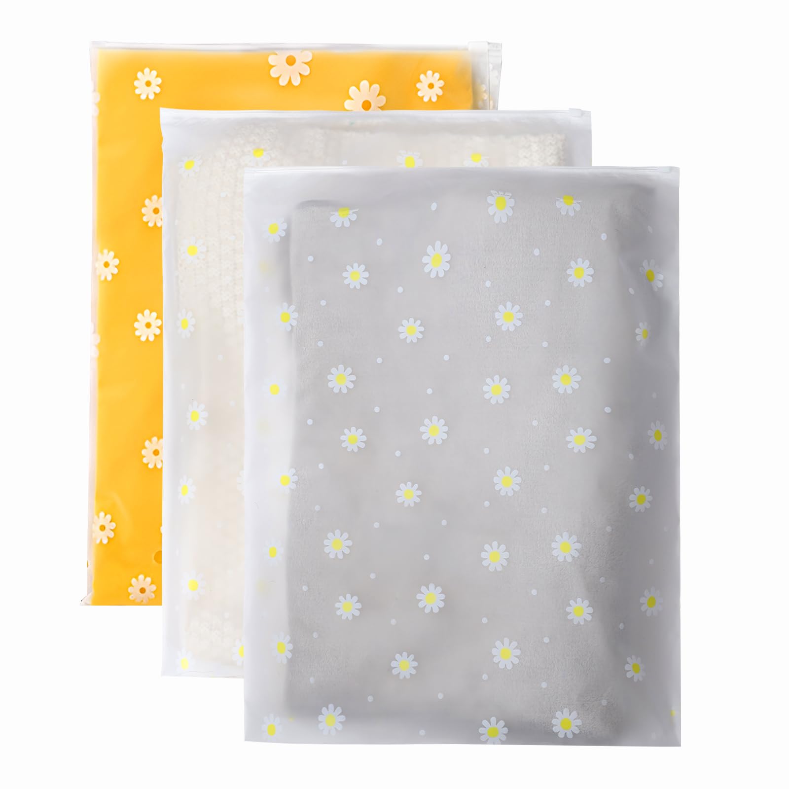 25 Pcs Reusable Ziplock Bags - 40 x 50cm Large Plastic Storage Bags for Travel, Clothes, Shoes & Cosmetics | Waterproof Sealable Organizer for Hospital, Luggage & Home Use