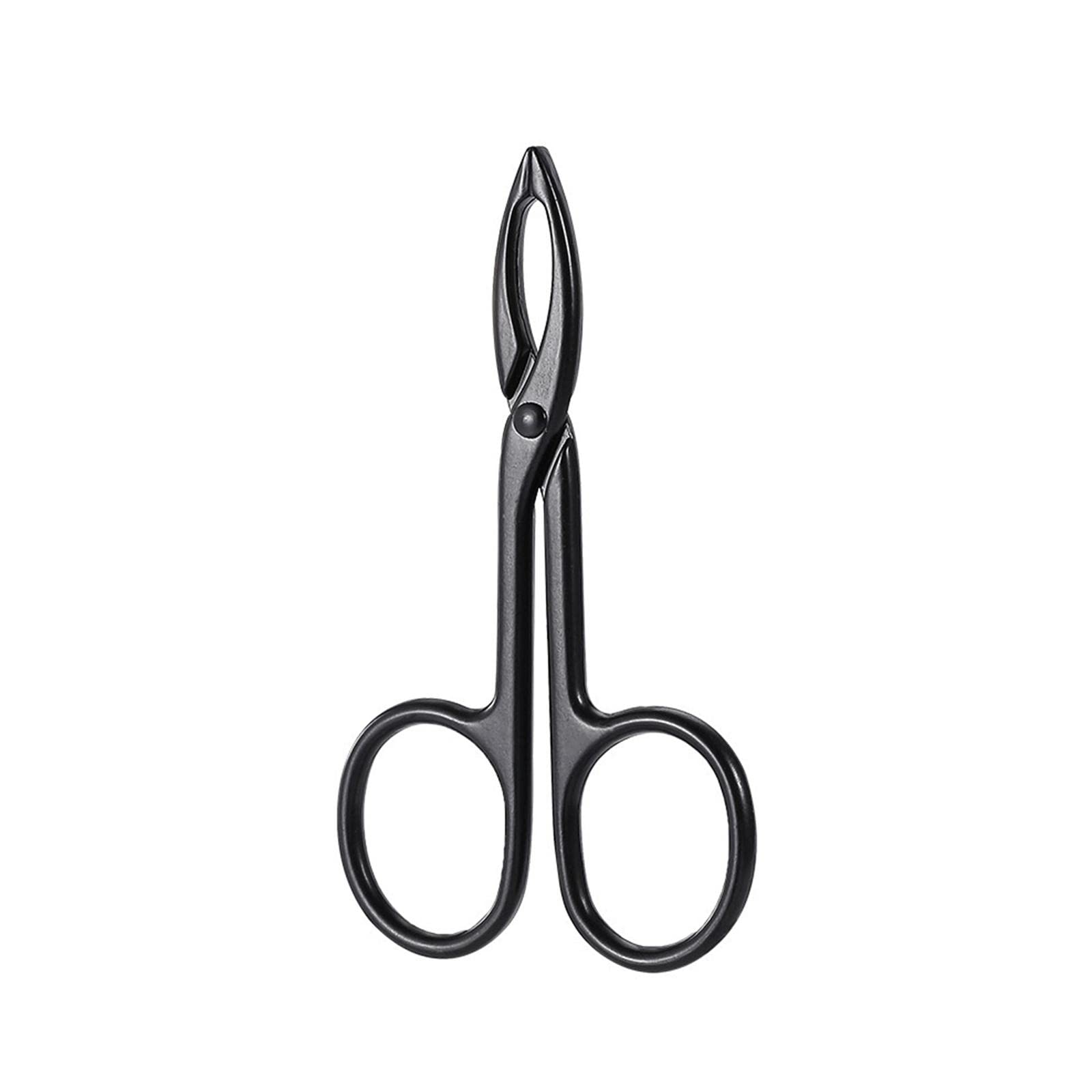 Predolo Grip Eyebrow Tweezers - Precision Hair Remover with Comfortable Grip, Black Straight Makeup Tool for Eyebrow Shaping & Facial Hair Trimming