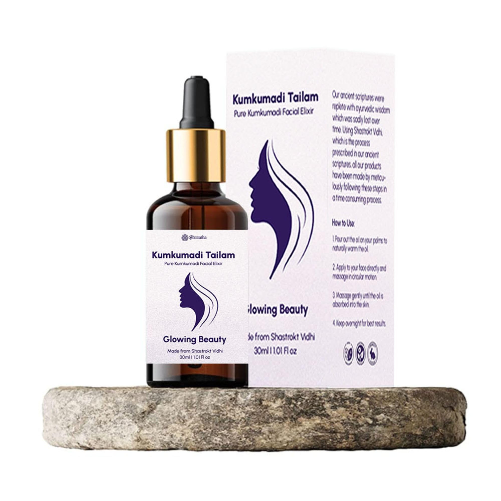 Shravaha Pure Kumkumadi Tailam Combo | 100% Ayurvedic Face Oil for Radiant Skin & Anti-Aging | 60ml | Natural Glow & Rejuvenation Treatment | Perfect for Daily Skincare & Night Routine
