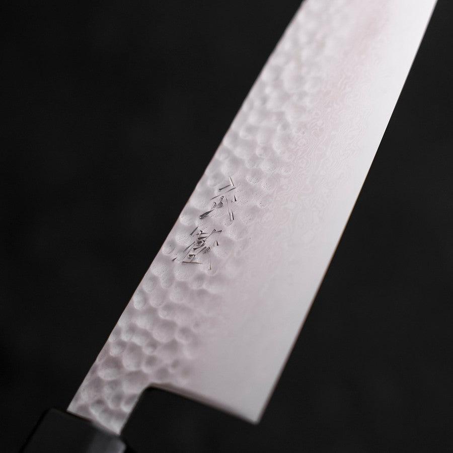 Premium Santoku Knife 165mm - VG-10 Japanese Steel, Tsuchime Damascus Blade, Walnut Handle - Ideal for Slicing, Dicing & Precision Cooking in Professional & Home Kitchens