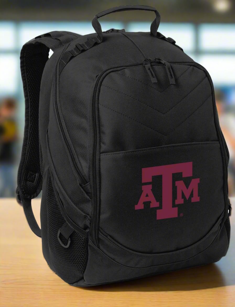 Texas A&M Backpack Official Aggies Laptop Computer Bag for School, Travel, and Campus Life