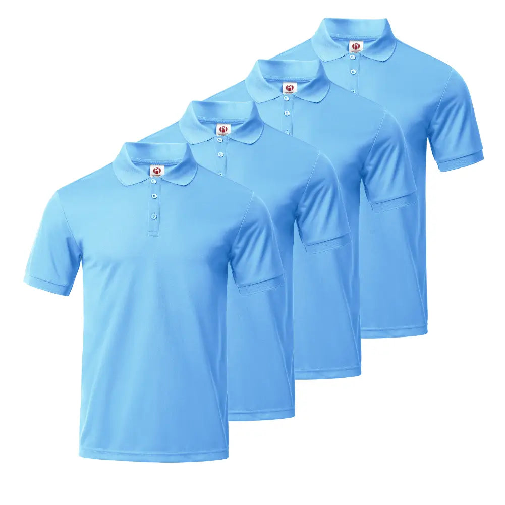 4 Pack Men's Collared Shirts - Comfortable Business Casual Button Down Shirts for Office, Work & Formal Events | Wrinkle Resistant & Breathable Fabric