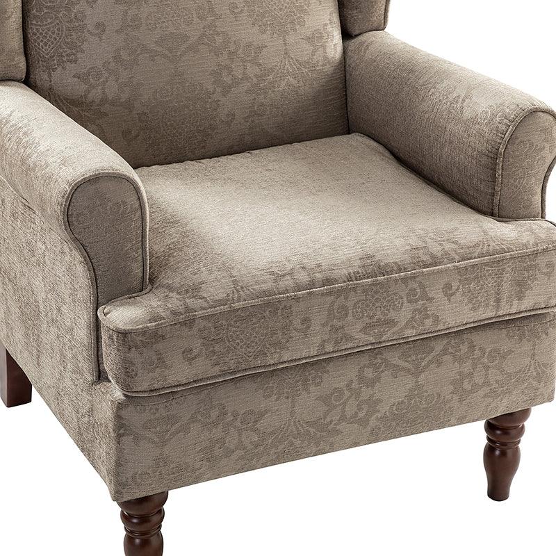 Premium Centaurs Upholstered Armchair - Modern Accent Chair with Soft Fabric & Sturdy Wooden Legs for Living Room, Bedroom, or Office Decor