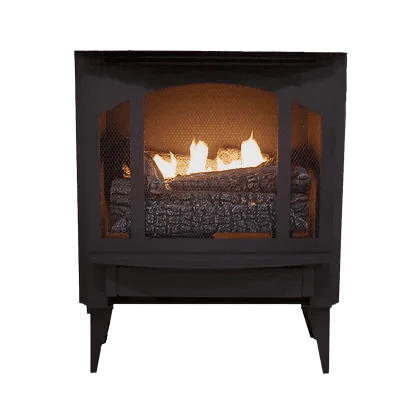 Model T 33 32,000 BTU Vent-Free Gas Stove with Blower & Legs - Made in USA | Indoor Heating for Living Room, Bedroom & Cabin