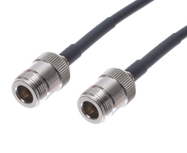 Low Loss RF Coax Patch Cable MIG 400 - N Male 180° to N Male 180° (1' to 100') - High Performance for Ham Radio, CCTV, and Network Installations