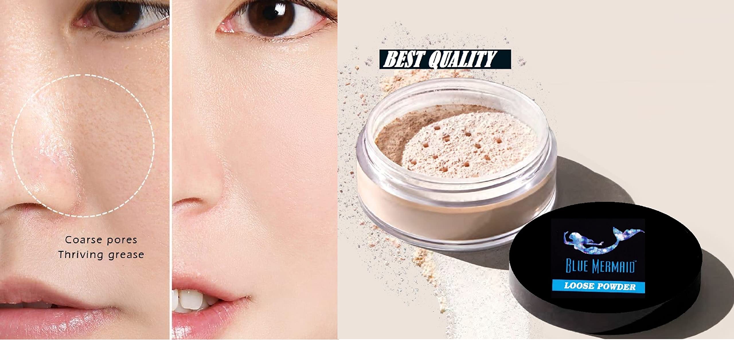 Loose Base Mineral Powder Foundation - Lightweight, Natural & Oil-Free for Flawless Coverage | Perfect for Daily Wear & Sensitive Skin