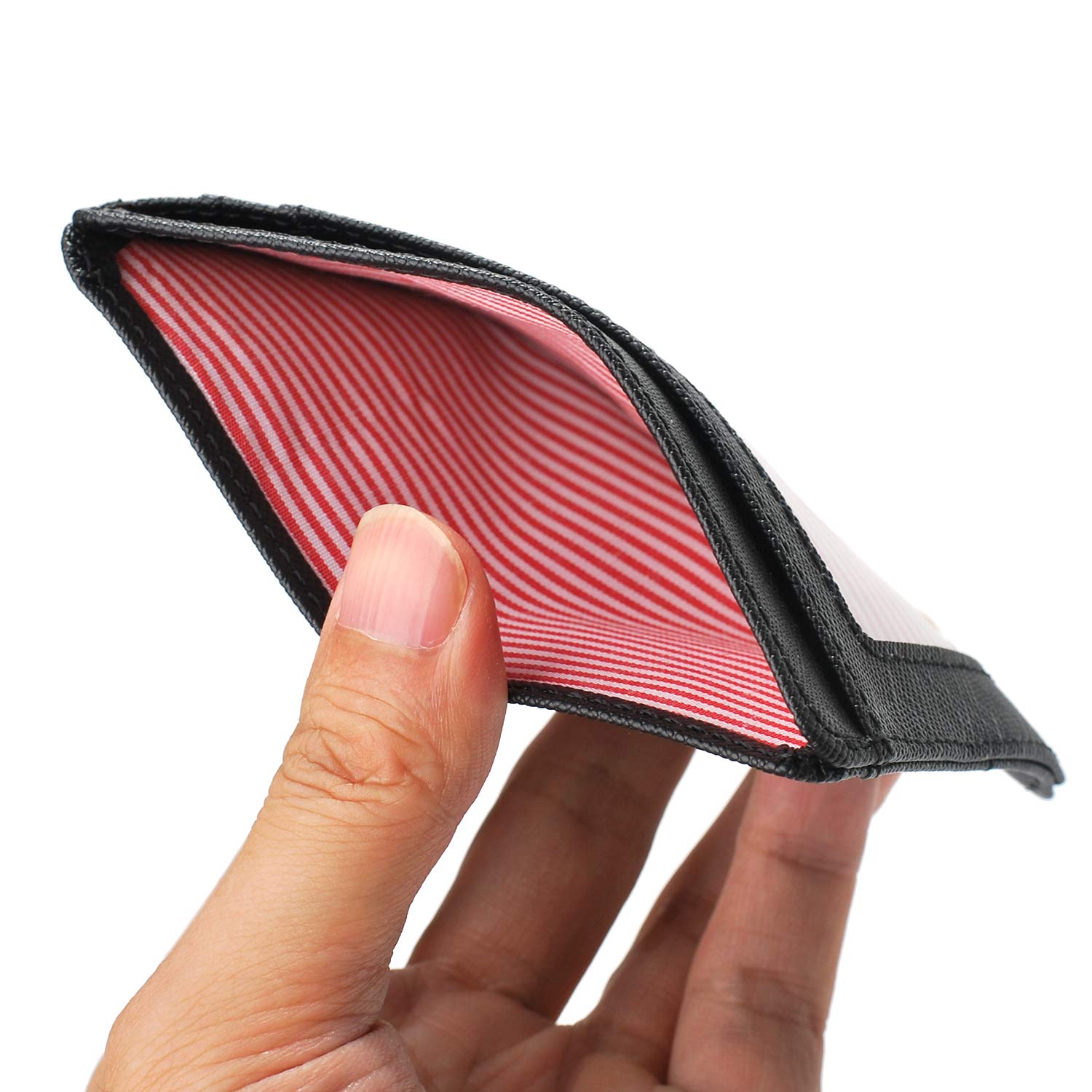 Slim RFID Wallet for Men & Women - 8 Card Slots, Carbon Fiber Leather for Travel & Daily Use