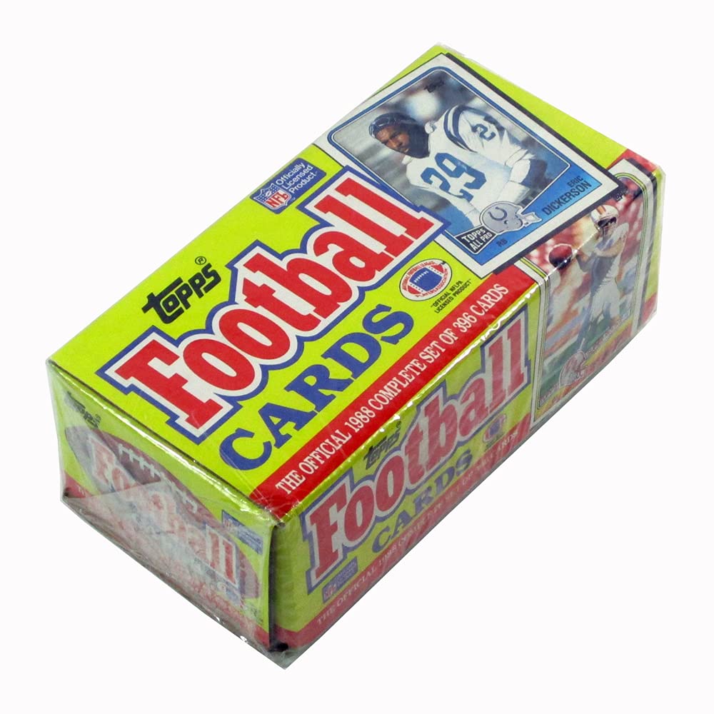 1988 Topps Football Factory Complete Set - 396 Trading Cards Featuring Bo Jackson Rookie Card, John Elway & Dan Marino - Perfect for Collectors, Sports Fans & Gift Giving